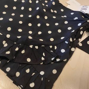 Zara polka dot skort size M
